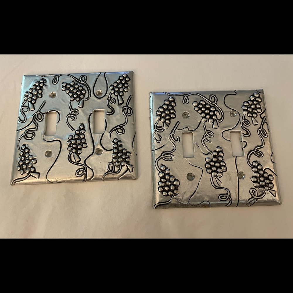 Grapevine Double Switch Plate Covers - Set of 2